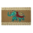 thumbnail image 1 of Contemporary Home Living Indian Elephant Coir Rectangular Doormat - 18" x 30", 1 of 3