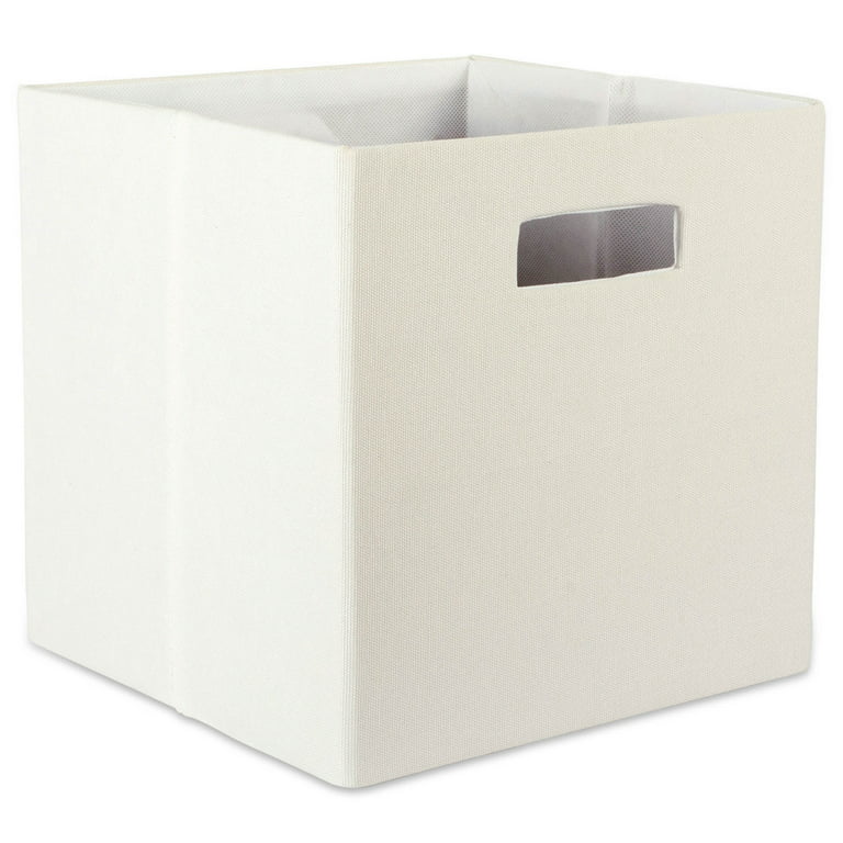 Off White Cube Storage Bin 13