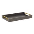 thumbnail image 1 of Contemporary Home Living Rectangular Fish Scale Serving Tray - 15.75" - Navy Blue and Gold, 1 of 8