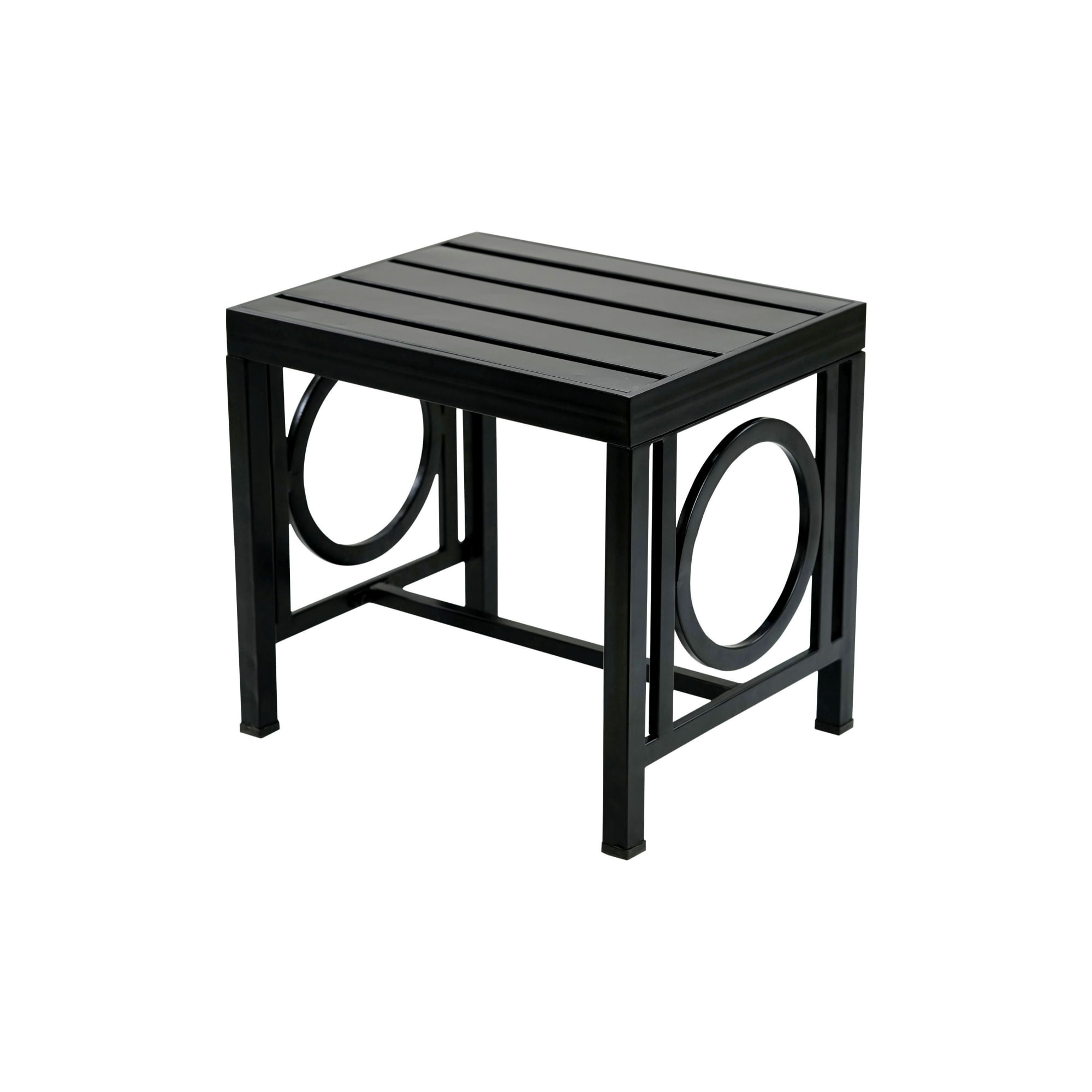 Grooved Side Contemporary Home Living Rectangular Grooved Outdoor Side Table - 20 ...