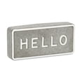 thumbnail image 1 of Contemporary Home Living Rectangular Raised Hello Metal Sign - 8.5", 1 of 5