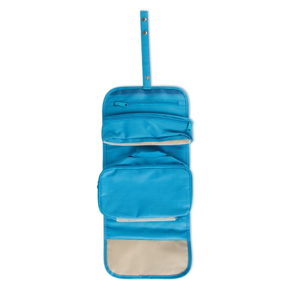 Contemporary Home Living Roll-Up Travel Toiletry Bag with 2 Removable Cosmetic Bags, 1 Piece