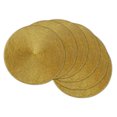 thumbnail image 1 of Contemporary Home Living Round Kitchen Placemats - 15" - Metallic Gold - Set of 6, 1 of 8