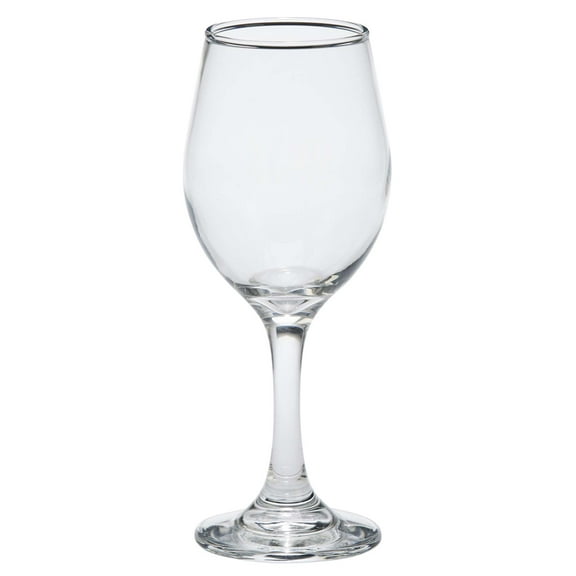 Contemporary Home Living Set of 12 Clear Glass All Purpose Goblet 11 oz