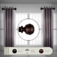 thumbnail image 1 of Contemporary Home Living Set of 2 Cocoa Brown Contemporary Side Curtain Rods 55", 1 of 2