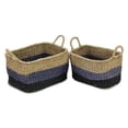 thumbnail image 1 of Contemporary Home Living Set of 2 Nested Rectangular Storage Baskets 14.75", 1 of 6