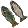 thumbnail image 1 of Contemporary Home Living Set of 2 Vibrant Fish Design Cotton Oven Mitt, 16.5", 1 of 8
