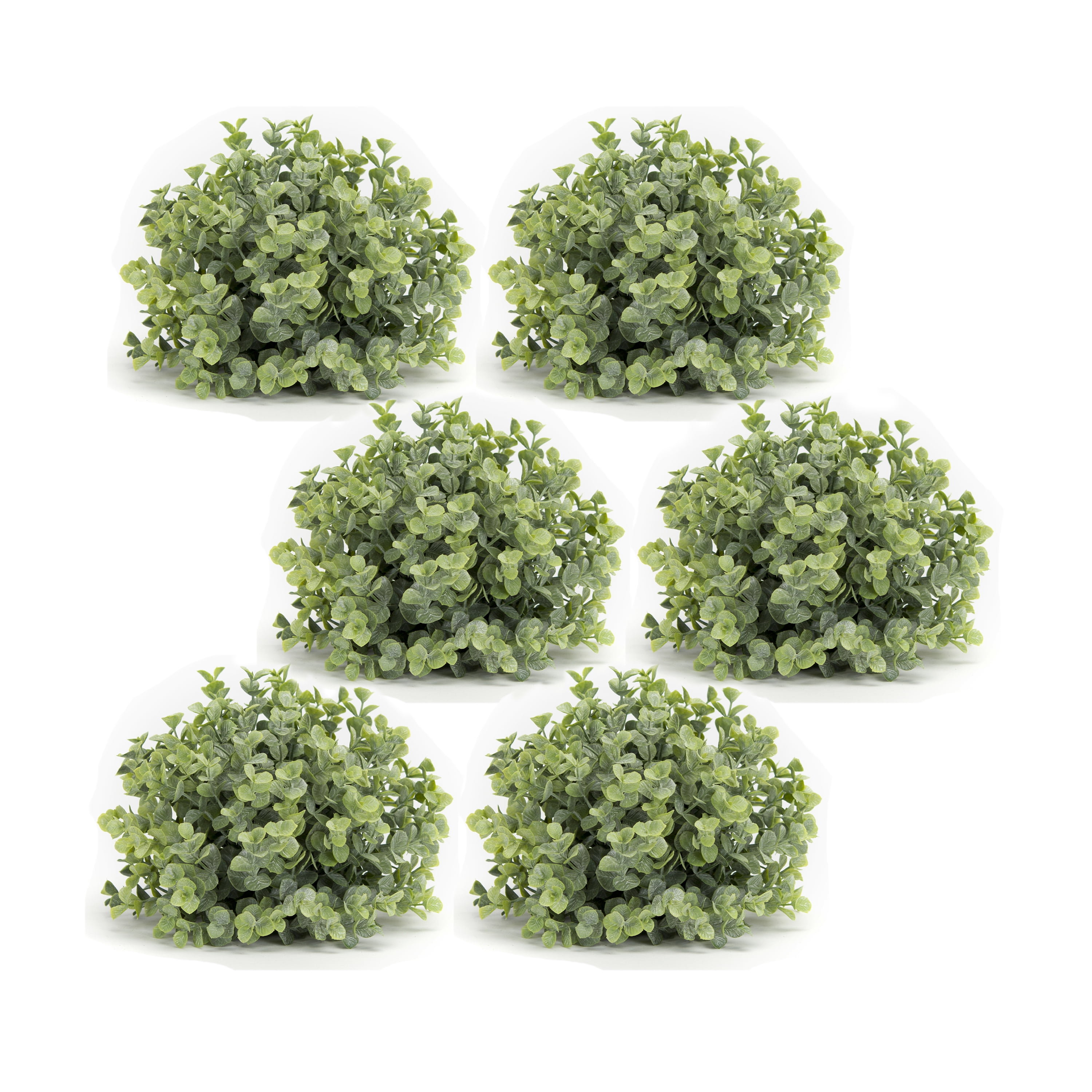 Verdant Tabletop Boxwood Shrub Set, Plastic, 7" Diameter
