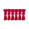 thumbnail image 1 of Contemporary Home Living Set of 6 Magenta Red Square Satin Knot Napkin, 20", 1 of 8