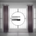thumbnail image 1 of Contemporary Home Living Side Metal Curtain Rods - 44" - Satin Nickel - Set of 2, 1 of 1