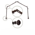 thumbnail image 1 of Solid Contemporary 4-Sided Bay Window Curtain Rod - 200" - Chocolate Brown, 1 of 2