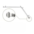 thumbnail image 1 of Contemporary Home Living Solid Corner Window Curtain Rod with Mounting Brackets - 248" - Satin, 1 of 3