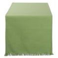thumbnail image 1 of Contemporary Home Living Solid Fringed Cotton Table Runner - 72" - Fern Green, 1 of 1
