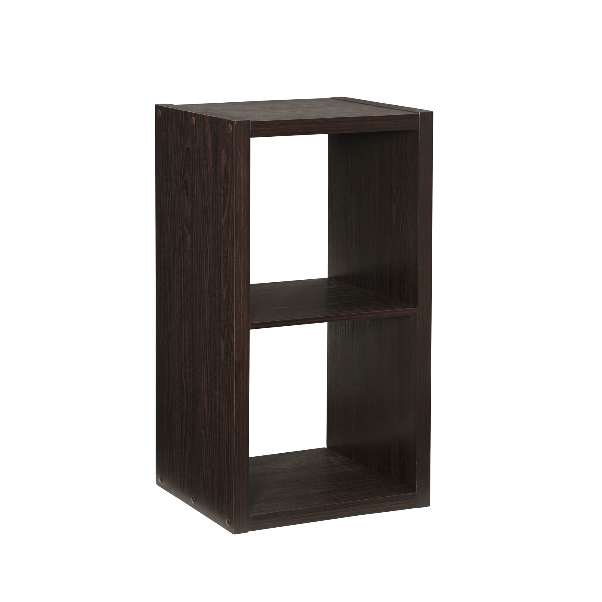 Espresso Transitional 2-Cube Storage Cabinet