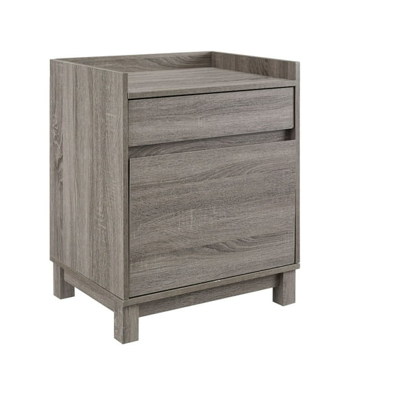 Contemporary Home Living Two Drawer File Storage Cabinet - 27.25" - Gray