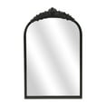 thumbnail image 1 of Contemporary Home Living Victorian Framed Rectangular Wall Mirror - 15.75" - Black, 1 of 7