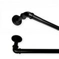thumbnail image 1 of Contemporary Home Living Wall Mount Pipe Curtain Rod - 120" - Black, 1 of 3