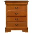 thumbnail image 1 of Contemporary Home Living Wooden Bedroom Chest with Four Drawers - 41" - Brown, 1 of 4