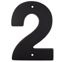 Contemporary House Number, #2, 5 Inches, Matte Black by Stone Harbor Hardware