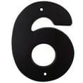 thumbnail image 1 of Contemporary House Number, #6, 5 Inches, Matte Black by Stone Harbor Hardware, 1 of 1