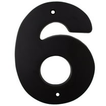 Contemporary House Number, #6, 5 Inches, Matte Black by Stone Harbor Hardware
