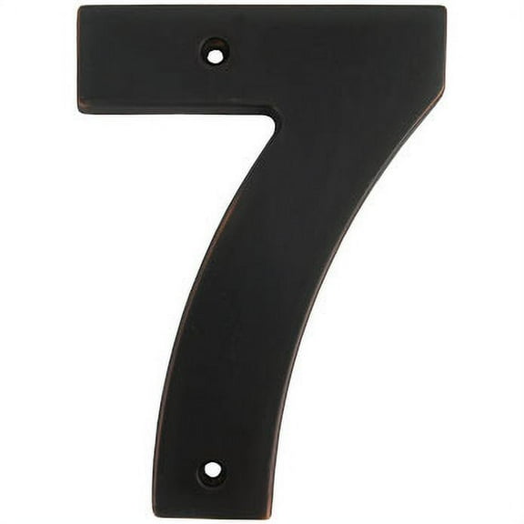 Contemporary House Number, #7, 5 Inches, Vintage Bronze by Stone Harbor Hardware
