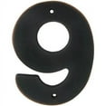 thumbnail image 1 of Contemporary House Number, #9, 5 Inches, Vintage Bronze by Stone Harbor Hardware, 1 of 20