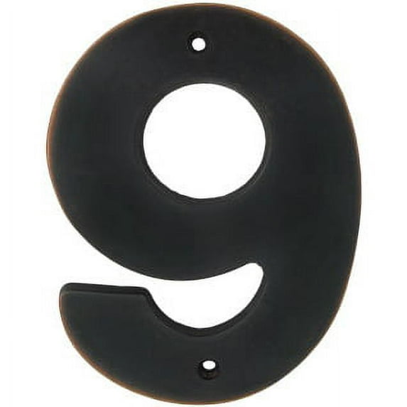 Contemporary House Number, #9, 5 Inches, Vintage Bronze by Stone Harbor Hardware