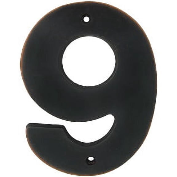Contemporary House Number, #9, 5 Inches, Vintage Bronze by Stone Harbor Hardware