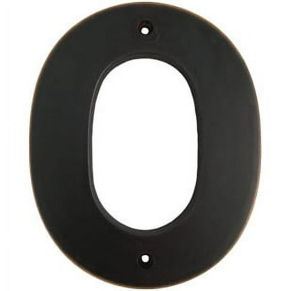 Contemporary House Number, #0, 5 Inches, Vintage Bronze by Stone Harbor Hardware