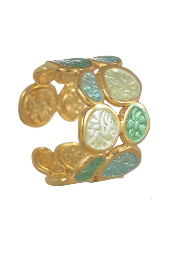 Contemporary Irregular Double Circle Ring Adjustable Finger Size Stainless Steel Women Jewelry For All Outfits