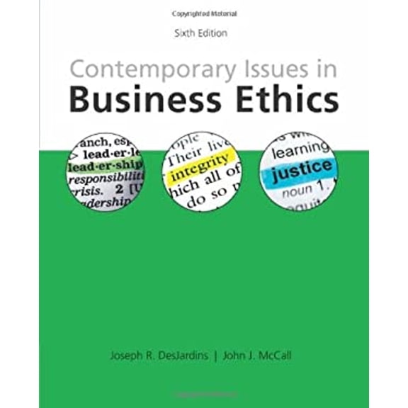 Pre-Owned Contemporary Issues in Business Ethics (Paperback) 1285197402 9781285197401
