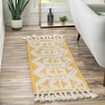 thumbnail image 1 of Contemporary Izhobert Collection Area Rug Yellow-White - 2'7"x13'1", 1 of 5