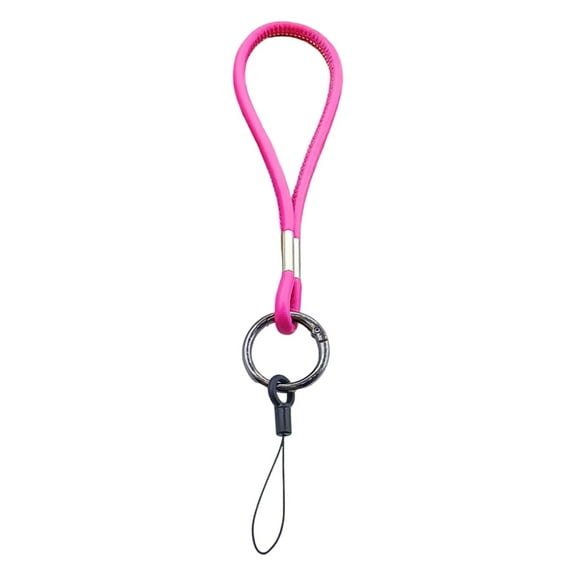 Contemporary Keychain Design With Safety Clip For Mobile Devices And Small Items