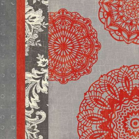 Contemporary Lace I Canvas Art - Moira Hershey (24 x 24)