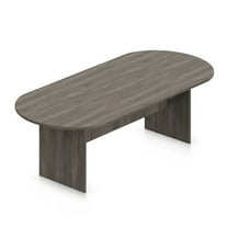 Contemporary Laminate Six Seat Conference Table - 8 ft Autumn Walnut