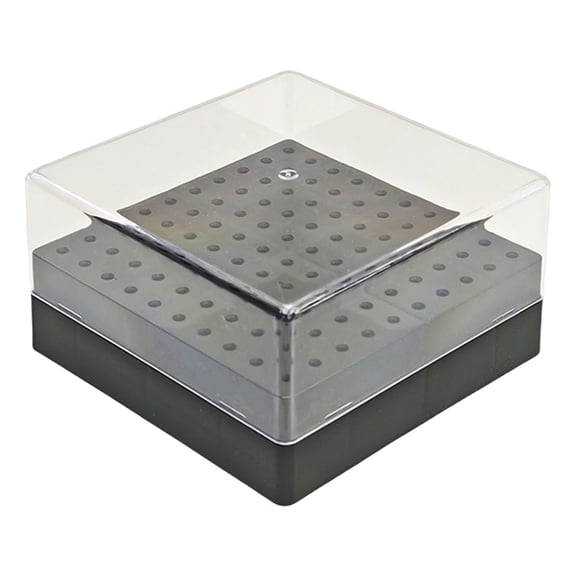 Contemporary Large Capacity Nails Tool Organized Box 100 Slots Clear Top Storage Case For Professional Manicurists
