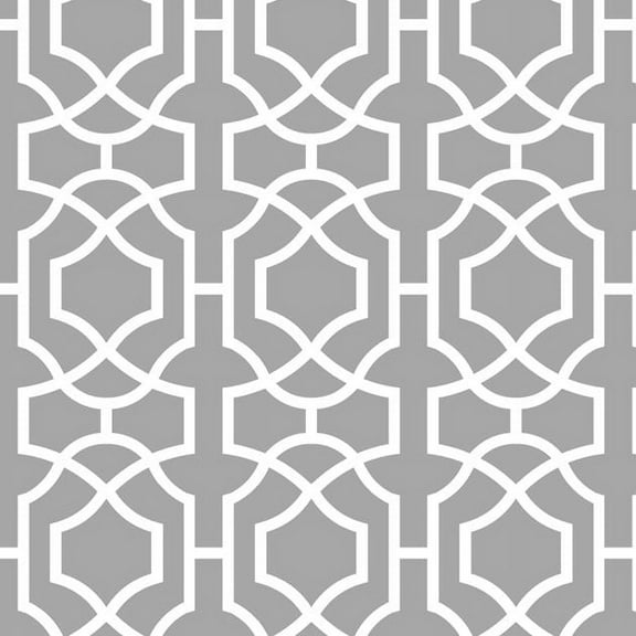 Contemporary Lattice All Over Wall Stencil - 3708 by Designer Stencils