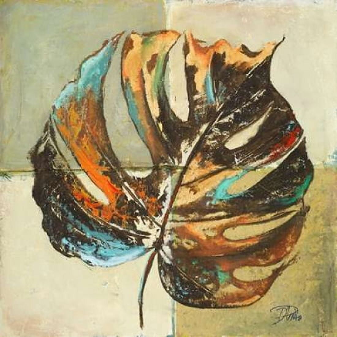 Contemporary Leaves I Canvas Art - Patricia Pinto (24 x 24)