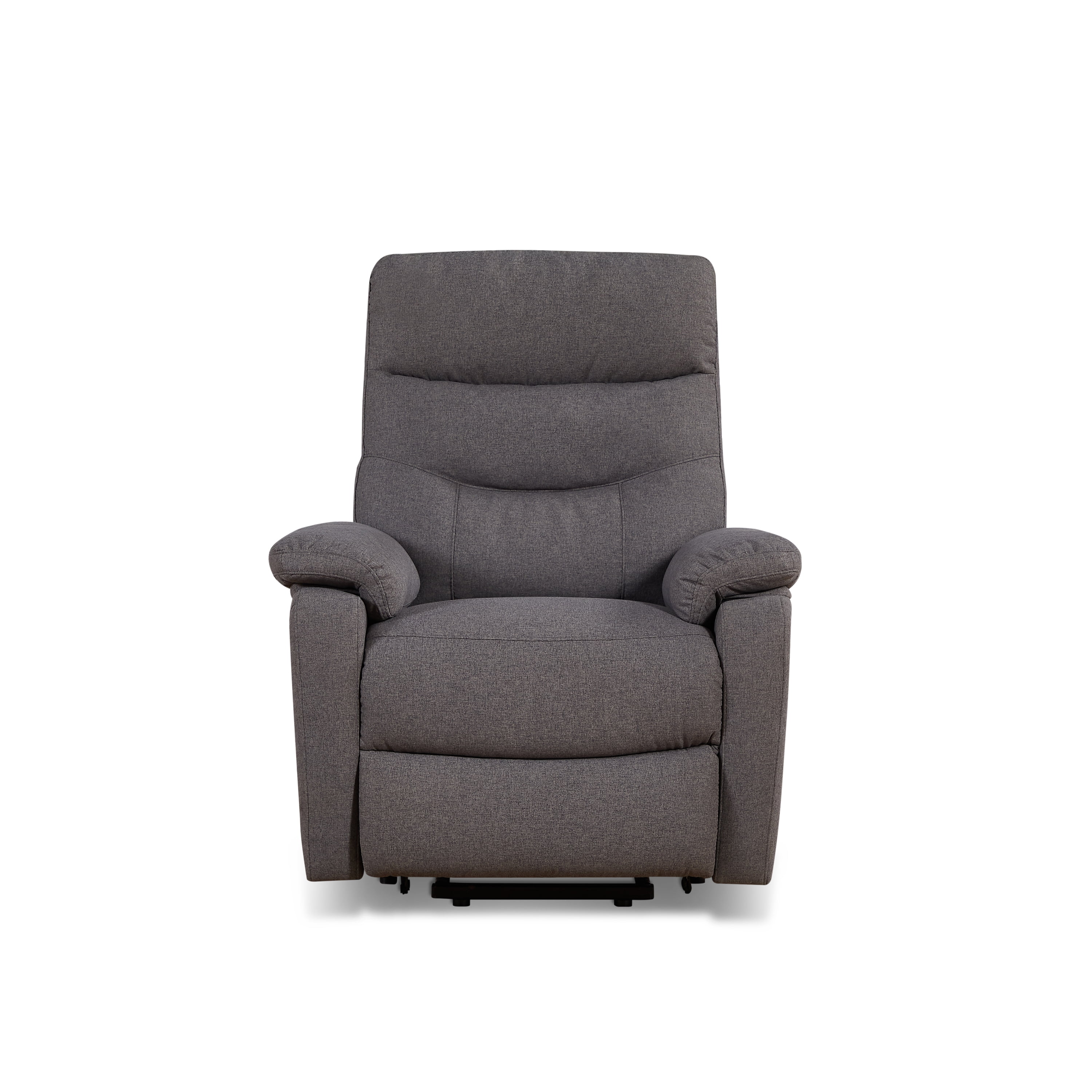 Contemporary Lift Chair Recliner with Grey Fabric Upholstery