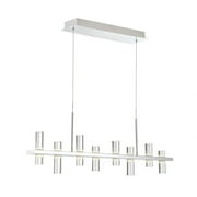 Contemporary Linear Led Chandelier with Clear Acrylic 13.25 X 3.25 inches Chandeliers Bailey Street Home 79-Bel-2772702