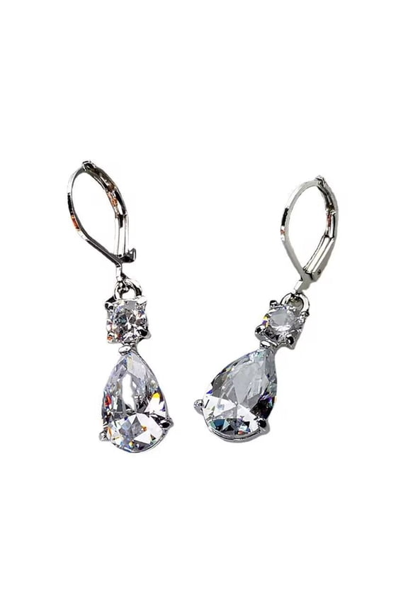 Contemporary Long Drop Earrings Smooth Polished Kirsite Hoops For Sensitive Ears Day To Night