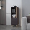 thumbnail image 1 of Contemporary - Look Storage Cabinet | Combine Open and Closed Storage in Offices | Melamine - Coated Particle Board Construction | Keep Things in Order, 1 of 2