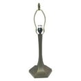 thumbnail image 1 of Contemporary Metal Lamp Base, Antique Bronze Finish with Gold Highlights, Nicely Weighted, 19.25" Tall, 1 of 2