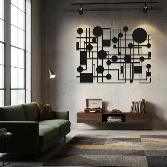 Contemporary Mid Century Modern Metal Wall Art