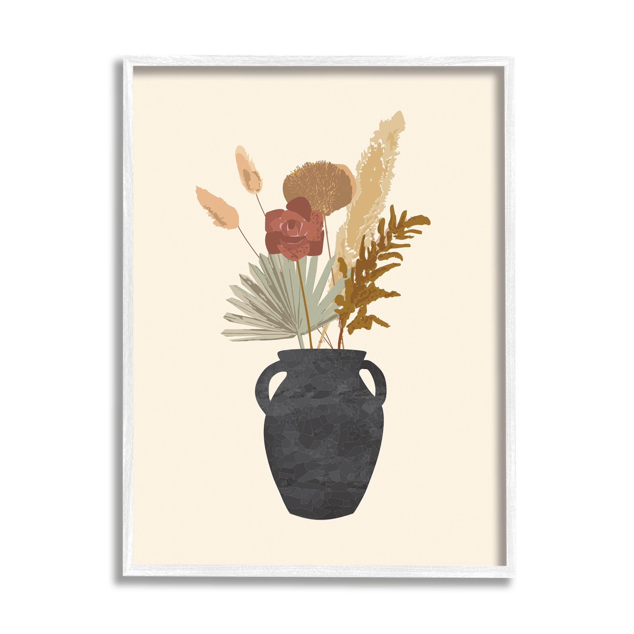 Contemporary Mixed Botanical Herbs Botanical & Floral Graphic Art White Framed Art Print Wall Art