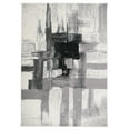 thumbnail image 1 of Contemporary Modern Abstract Area Rug 3' 3" x 5' Black, 1 of 4