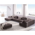 thumbnail image 1 of Contemporary Modern Brown Fabric Sectional Sofa ANM9708-2, 1 of 1