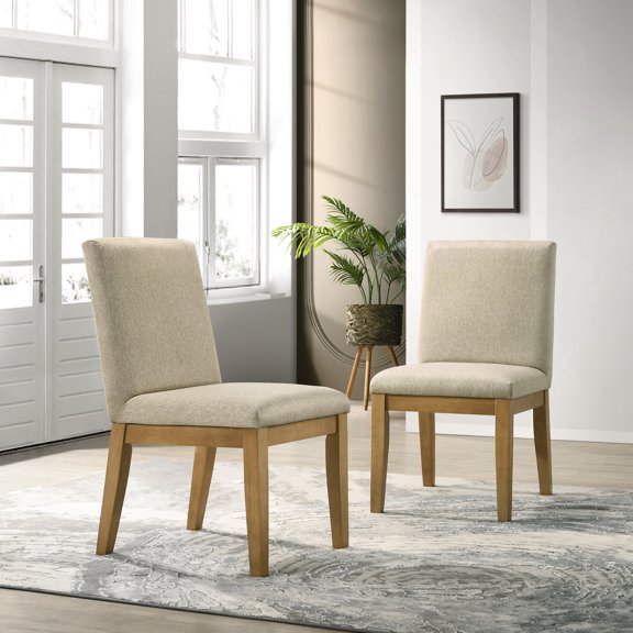 Contemporary Modern Dining Chairs with Ebony Legs / Versatile for Dining and Living Areas