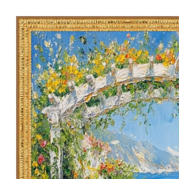 Contemporary Modern Slim Bright Gold Pebbled Texture Picture Frame 30x40 frame